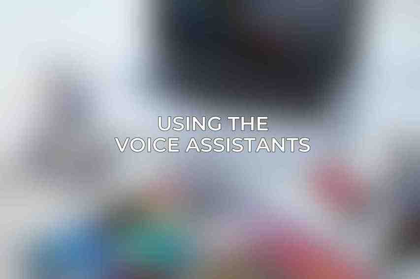 Using the Voice Assistants