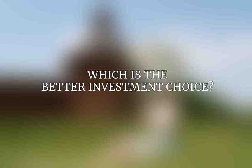 Which Is the Better Investment Choice?