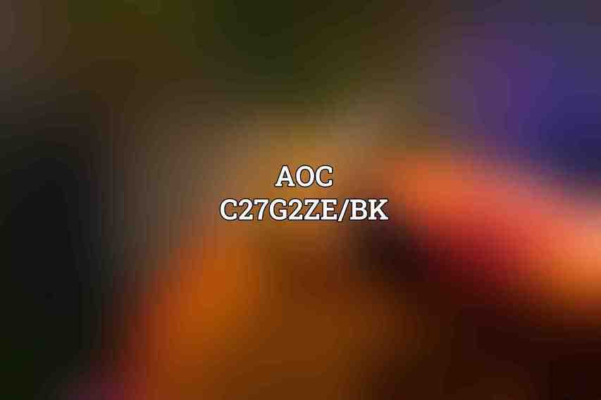 AOC C27G2ZE/BK