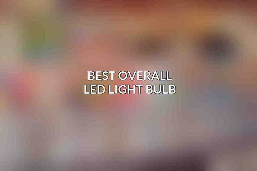 Best Overall LED Light Bulb
