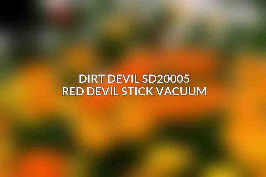 Dirt Devil SD20005 Red Devil Stick Vacuum