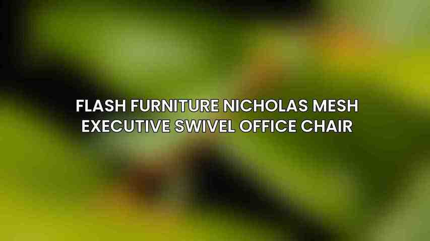 Flash Furniture Nicholas Mesh Executive Swivel Office Chair