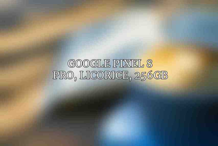 Google Pixel 8 Pro, Licorice, 256GB