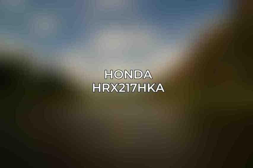 Honda HRX217HKA