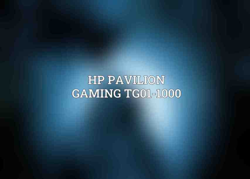 HP Pavilion Gaming TG01-1000