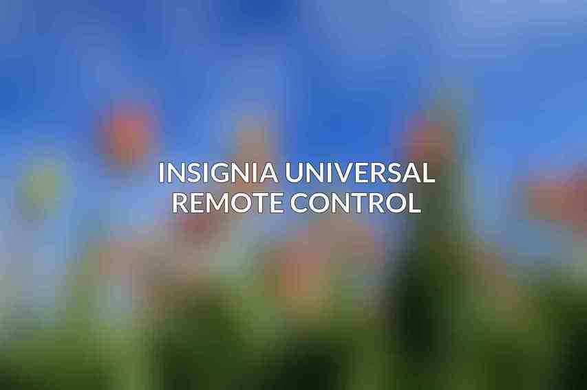 Insignia Universal Remote Control
