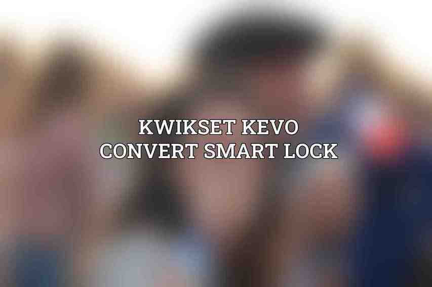 Kwikset Kevo Convert Smart Lock