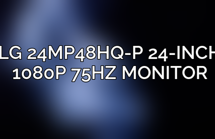 LG 24MP48HQ-P 24-Inch 1080p 75Hz Monitor