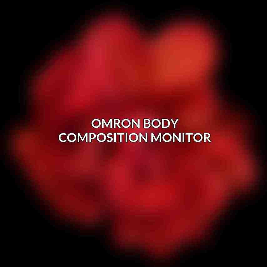 Omron Body Composition Monitor