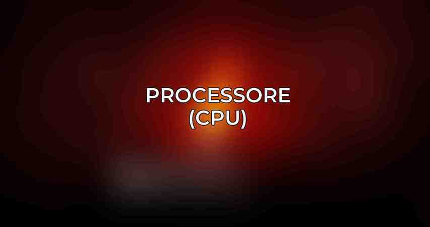 Processore (CPU)