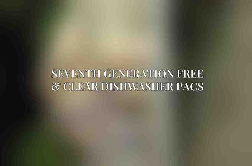 Seventh Generation Free & Clear Dishwasher Pacs