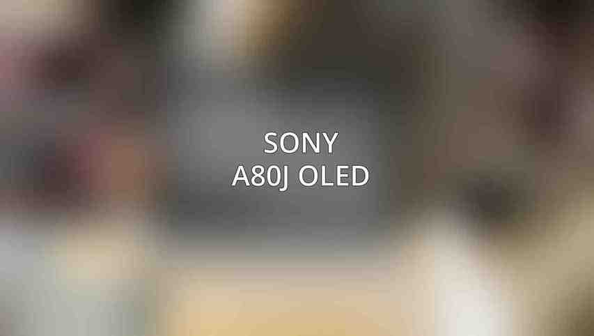 Sony A80J OLED