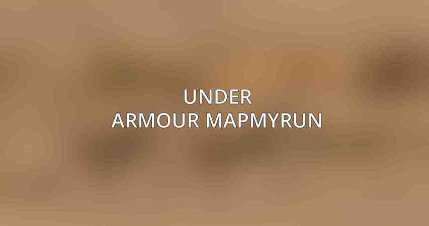 Under Armour MapMyRun