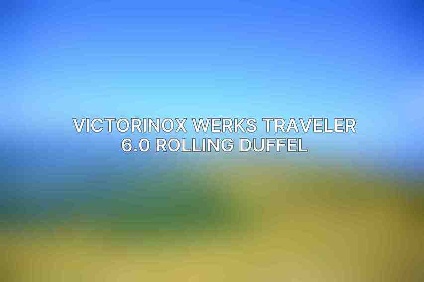 Victorinox Werks Traveler 6.0 Rolling Duffel