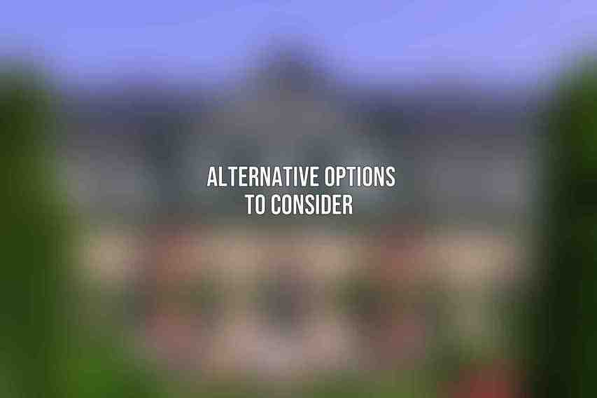 Alternative Options to Consider 