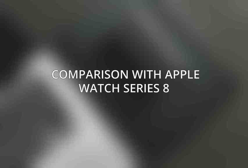 Comparison with Apple Watch Series 8 
