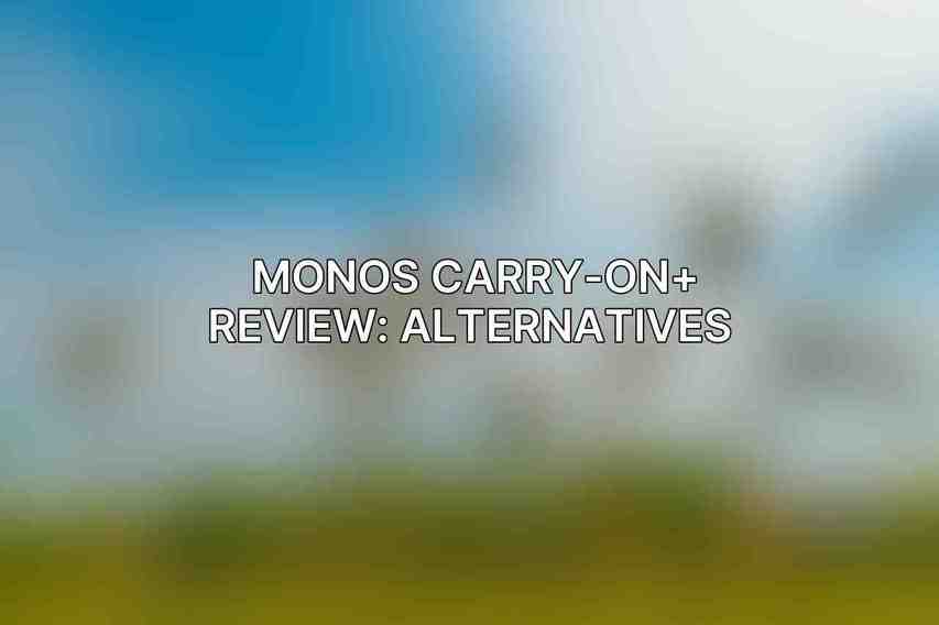 Monos Carry-On+ Review: Alternatives 