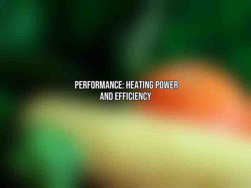 Performance: Heating Power and Efficiency 