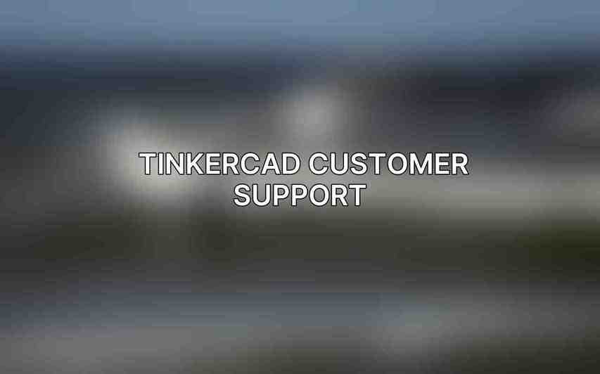 Tinkercad Customer Support 