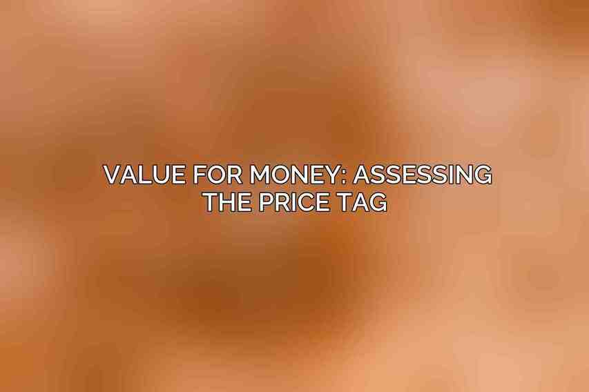 Value for Money: Assessing the Price Tag 